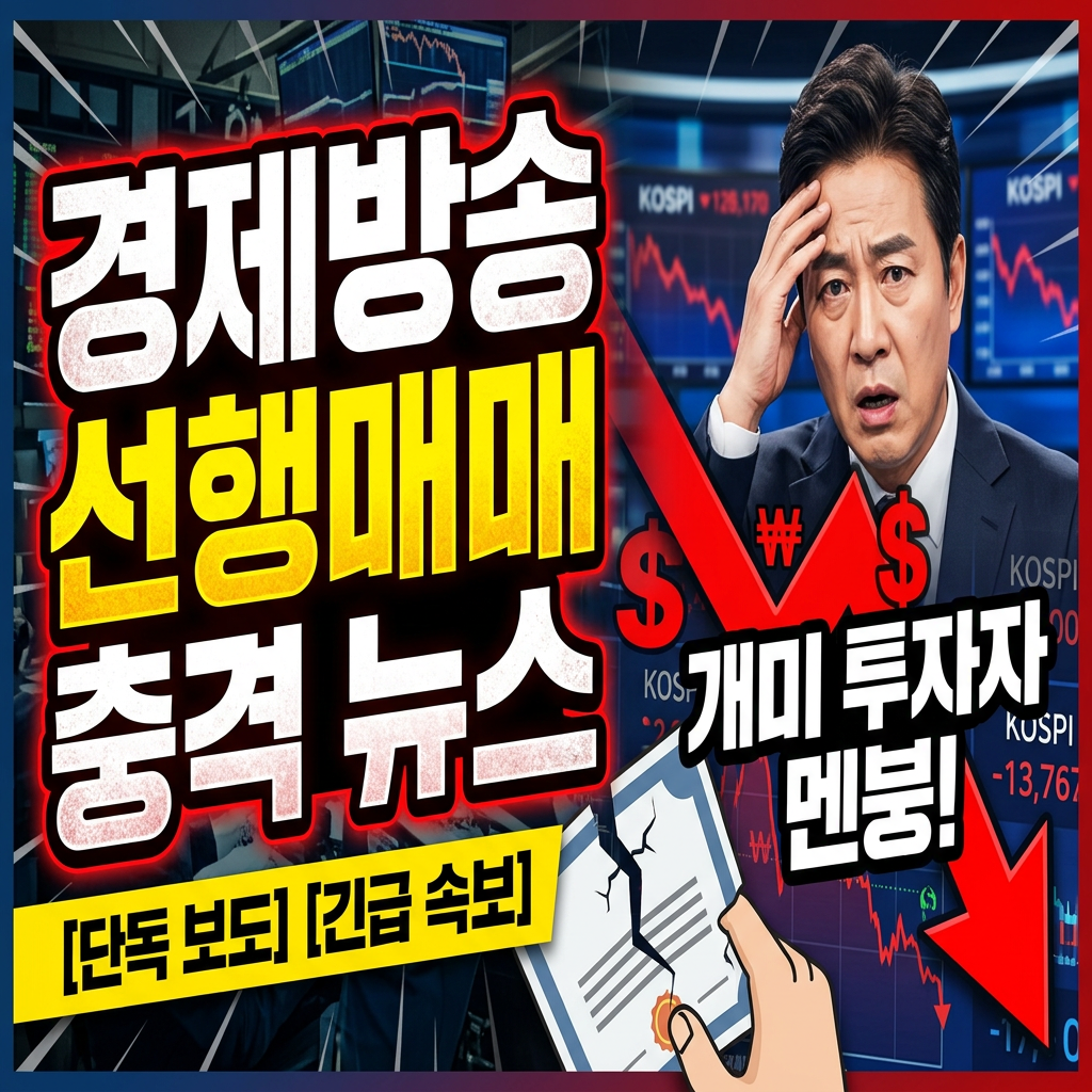 [긴급/충격] “내가 산 주식, 그들의 엑시트용이었다고?” 경제방송과 언론의 끔찍한 배신, ‘선행매매’ 사건의 실체!