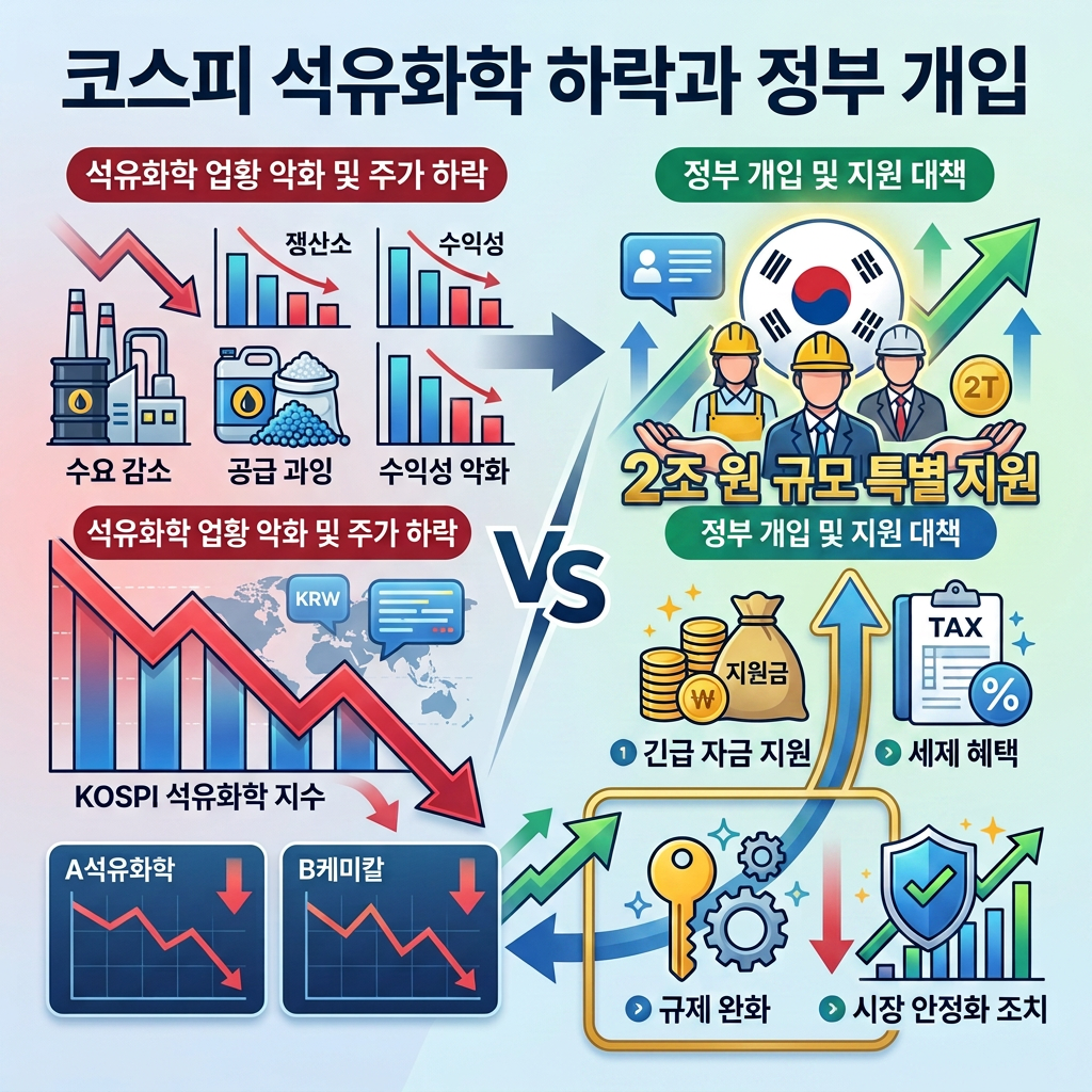 [긴급 분석] 코스피 최악의 저평가 섹터 ‘석유화학’, 장부 반의반 토막 났을 때 정부가 몰래 움직이는 이유 (진짜 바닥 탈출 신호)