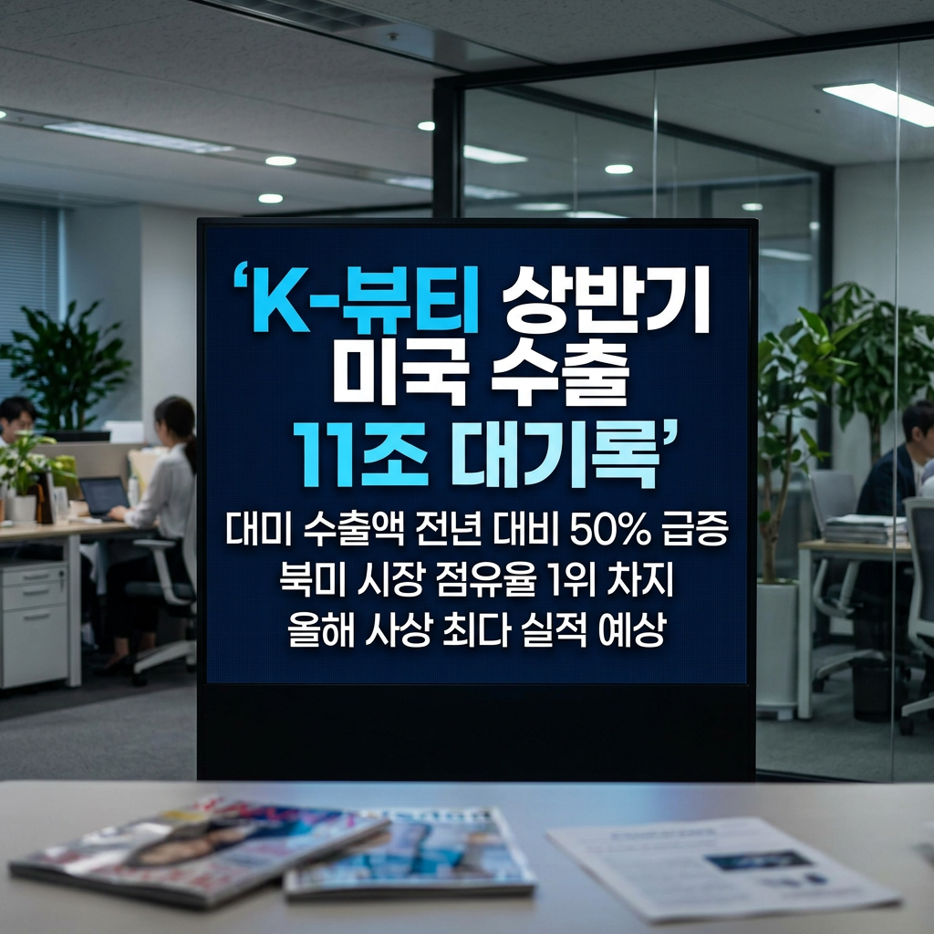 [긴급 팩트체크] K-뷰티 상반기 미국 수출 11조 대기록! 🔥 역대급 실적 장세, 지금 당장 담아야 할 핵심 수혜주 2종목 (에이피알·마녀공장)