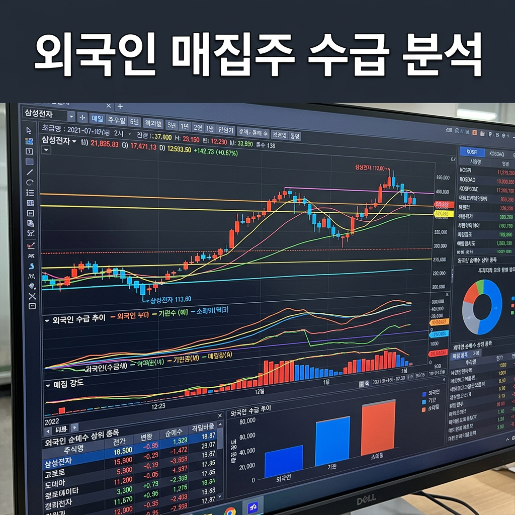 외국인 매집주 검색 노하우: 씽크풀 수급 분석으로 세력 타점 잡는 3단계